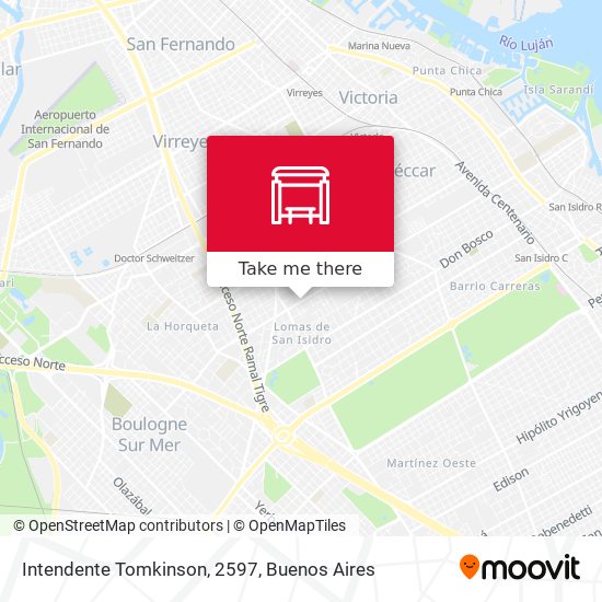 Mapa de Intendente Tomkinson, 2597