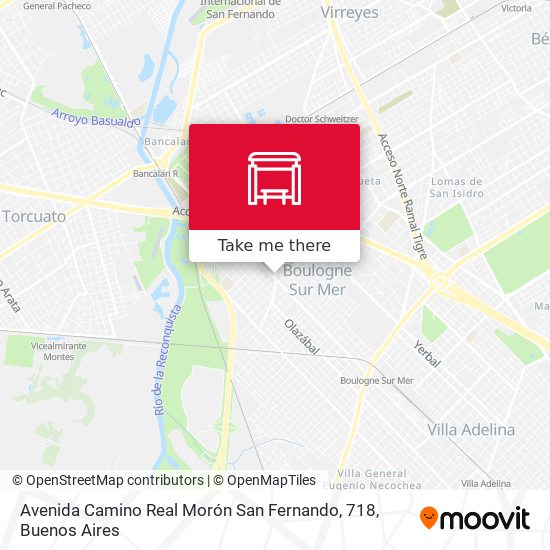 Avenida Camino Real Morón San Fernando, 718 map