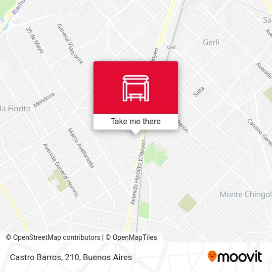 Castro Barros, 210 map