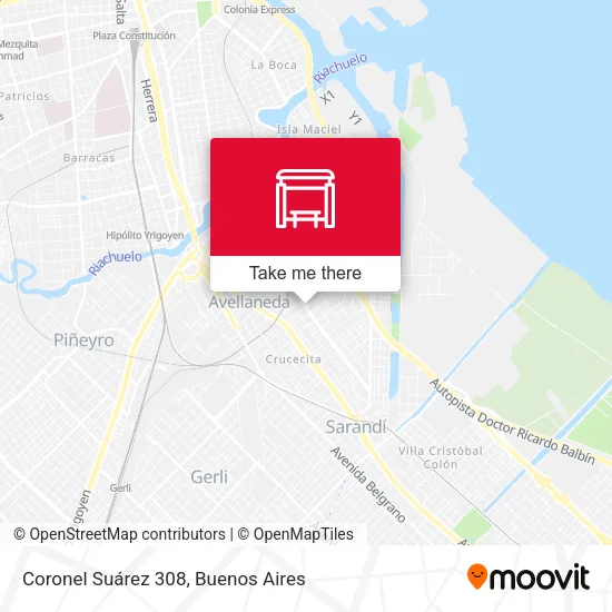 Coronel Suárez 308 map