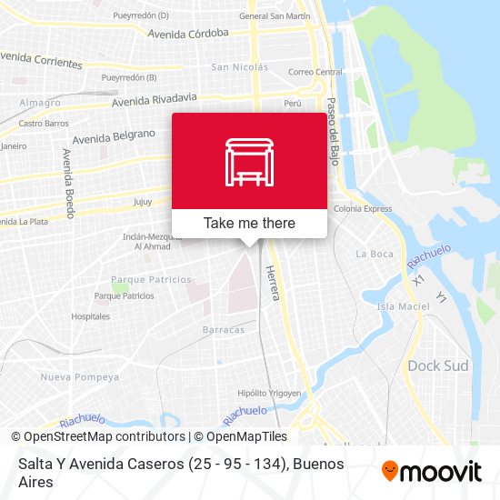 Salta Y Avenida Caseros (25 - 95 - 134) map