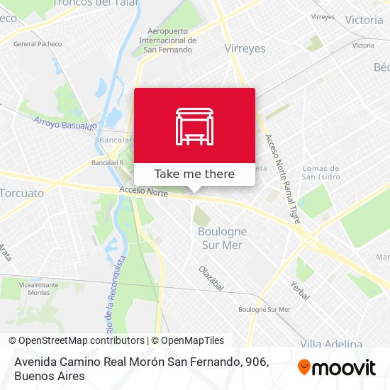Mapa de Avenida Camino Real Morón San Fernando, 906