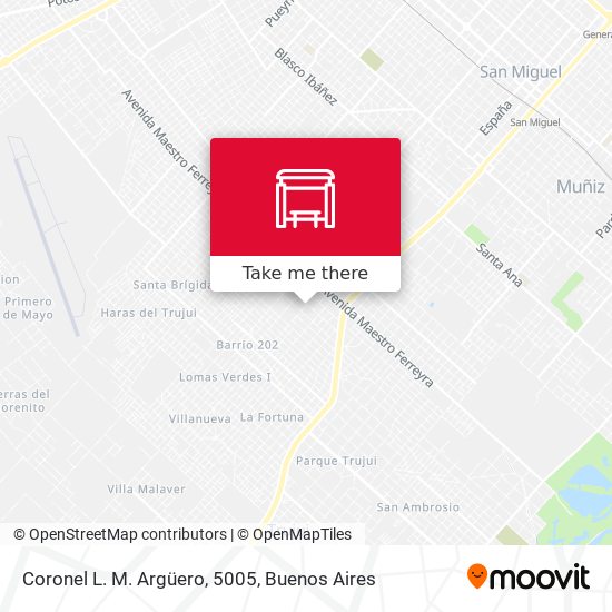 Coronel L. M. Argüero, 5005 map