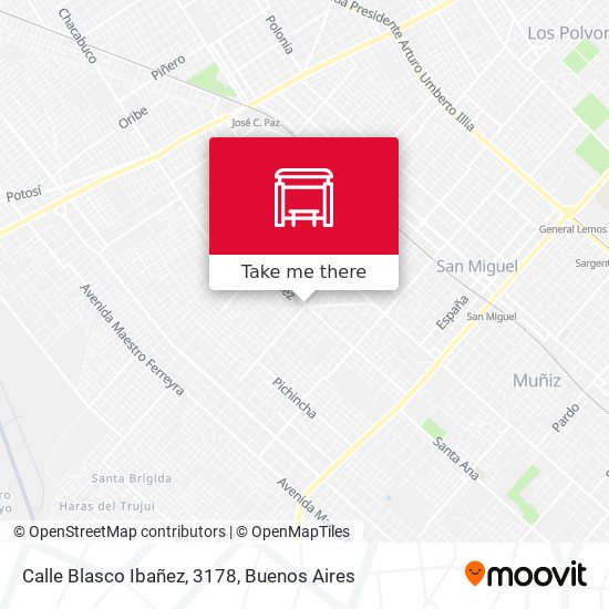 Mapa de Calle Blasco Ibañez, 3178