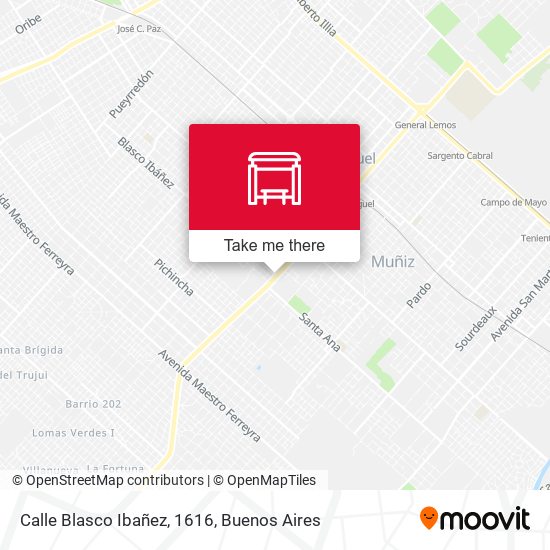 Mapa de Calle Blasco Ibañez, 1616