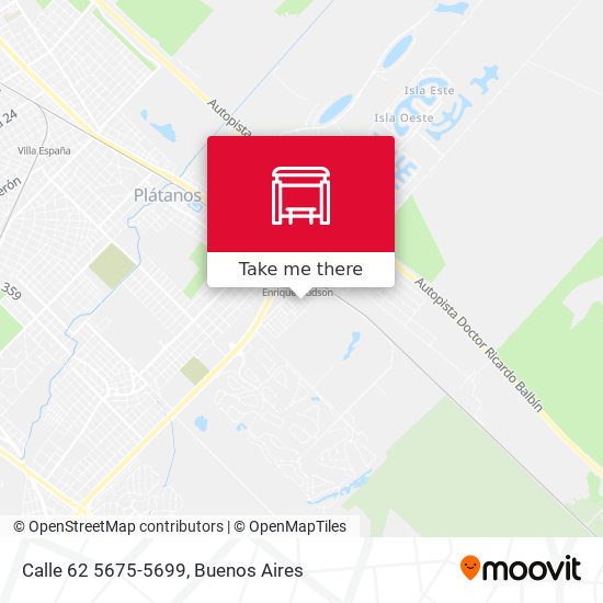 Mapa de Calle 62 5675-5699