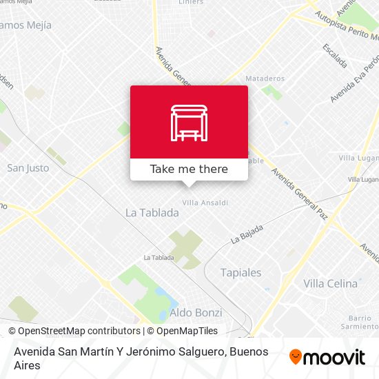 Avenida San Martín Y Jerónimo Salguero map