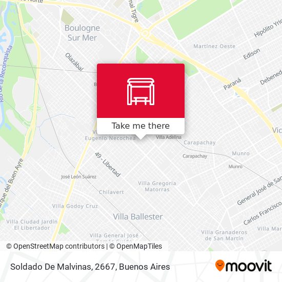 Soldado De Malvinas, 2667 map