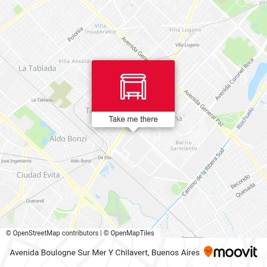 Avenida Boulogne Sur Mer Y Chilavert map