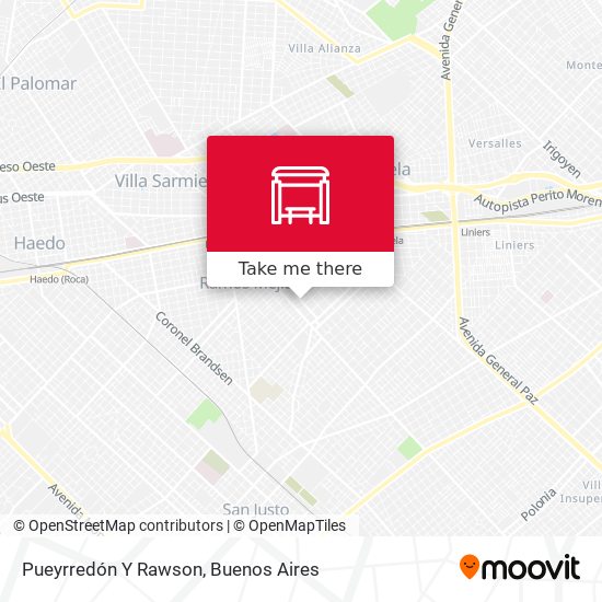 Pueyrredón Y Rawson map