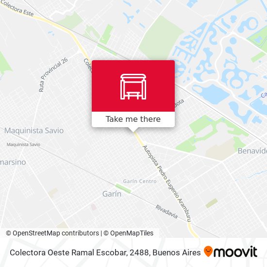 Colectora Oeste Ramal Escobar, 2488 map