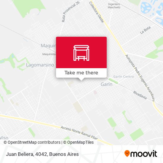 Juan Beliera, 4042 map