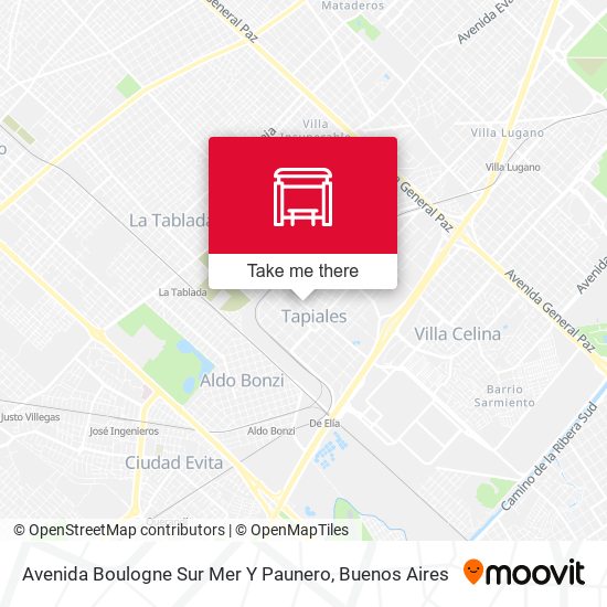 Avenida Boulogne Sur Mer Y Paunero map