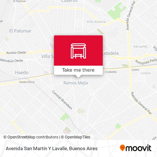 Avenida San Martín Y Lavalle map