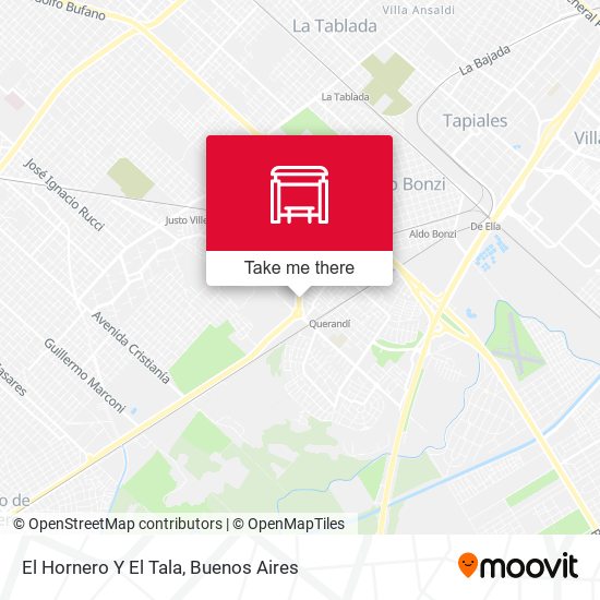 Mapa de El Hornero Y El Tala