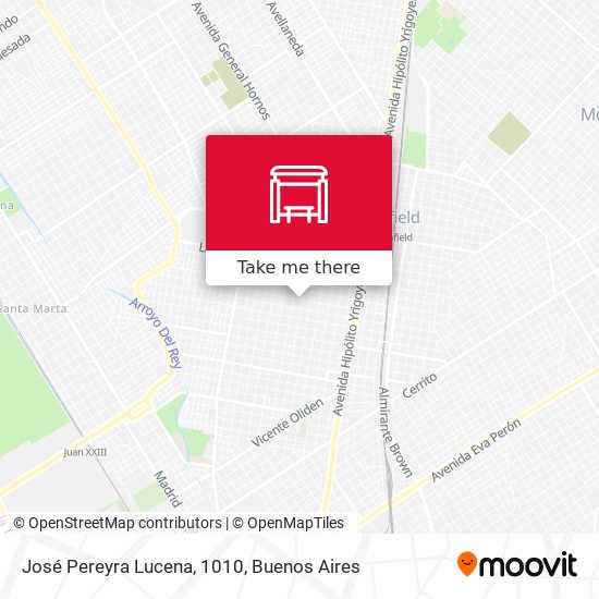 José Pereyra Lucena, 1010 map