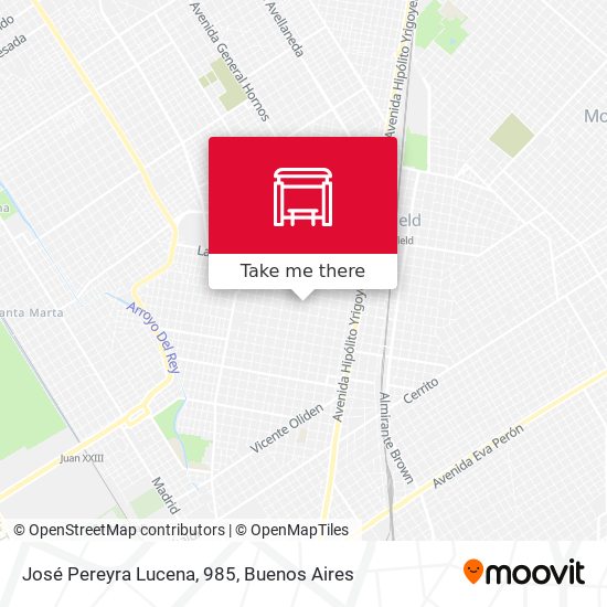 Mapa de José Pereyra Lucena, 985