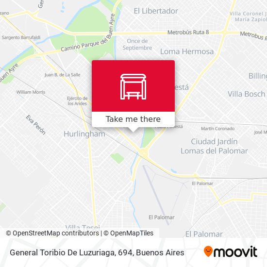 Mapa de General Toribio De Luzuriaga, 694