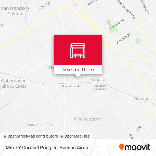 Mitre Y Coronel Pringles map
