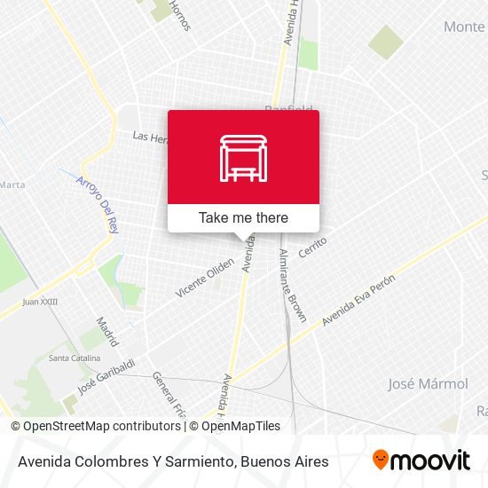 Avenida Colombres Y Sarmiento map