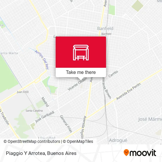 Piaggio Y Arrotea map