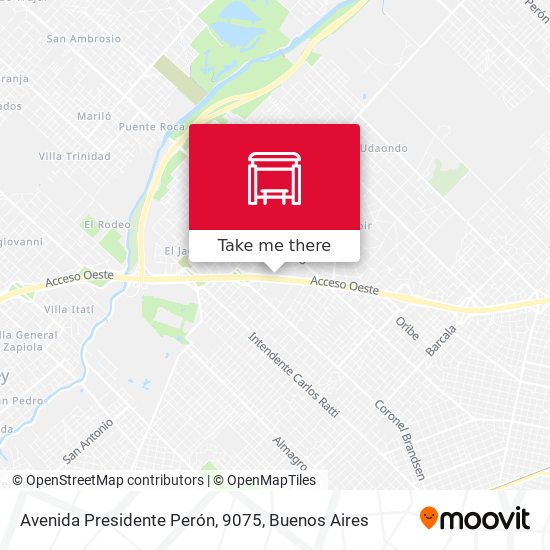 Avenida Presidente Perón, 9075 map
