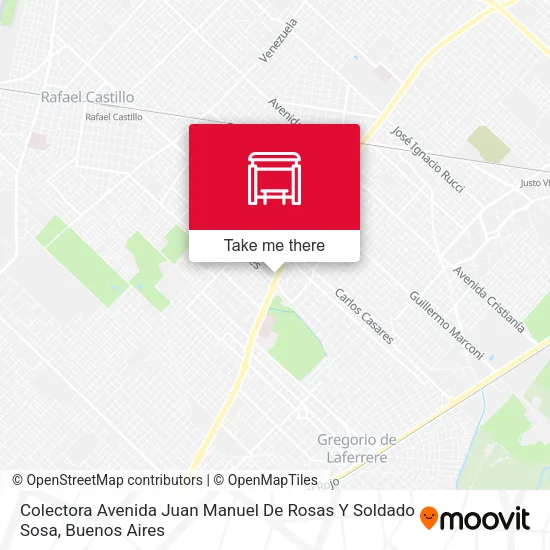 Colectora Avenida Juan Manuel De Rosas Y Soldado Sosa map