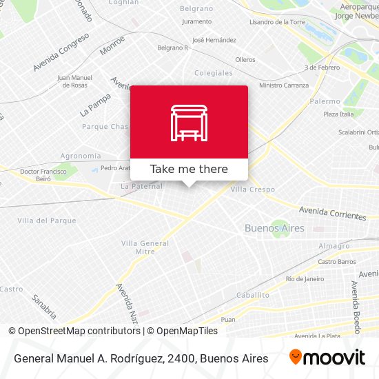 Mapa de General Manuel A. Rodríguez, 2400