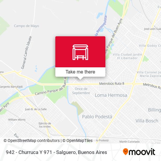 942 - Churruca Y 971 - Salguero map