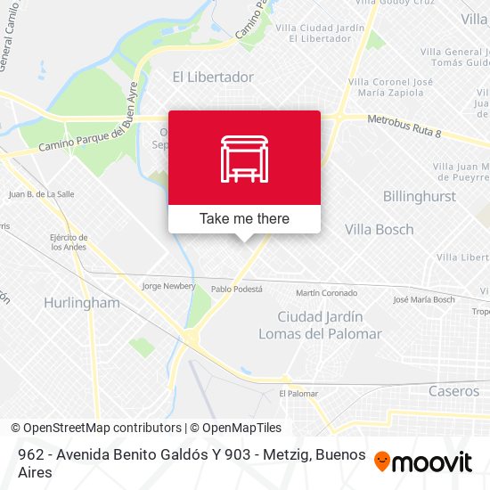 962 - Avenida Benito Galdós Y 903 - Metzig map