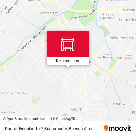 Doctor Finochietto Y Bustamante map