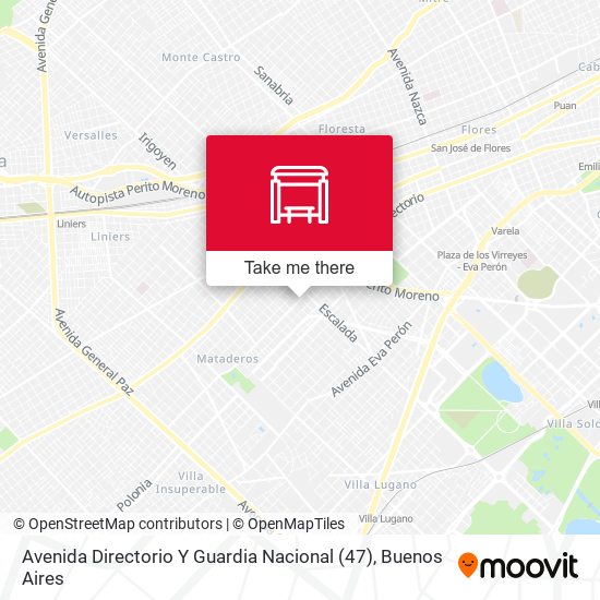 Avenida Directorio Y Guardia Nacional (47) map