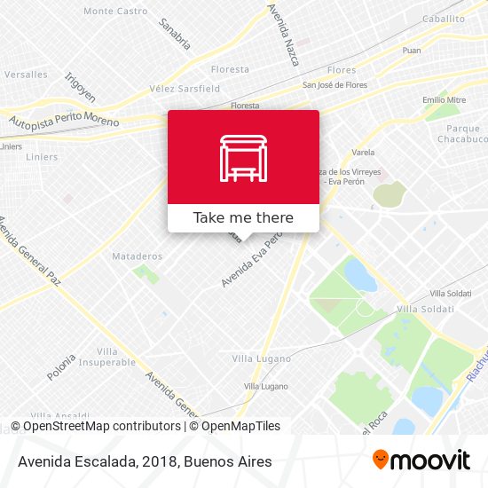 Avenida Escalada, 2018 map