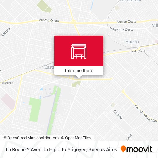 Mapa de La Roche Y Avenida Hipólito Yrigoyen