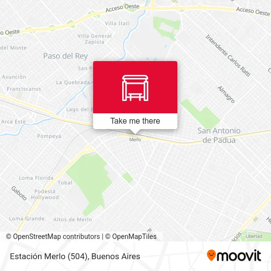 Estación Merlo (504) map