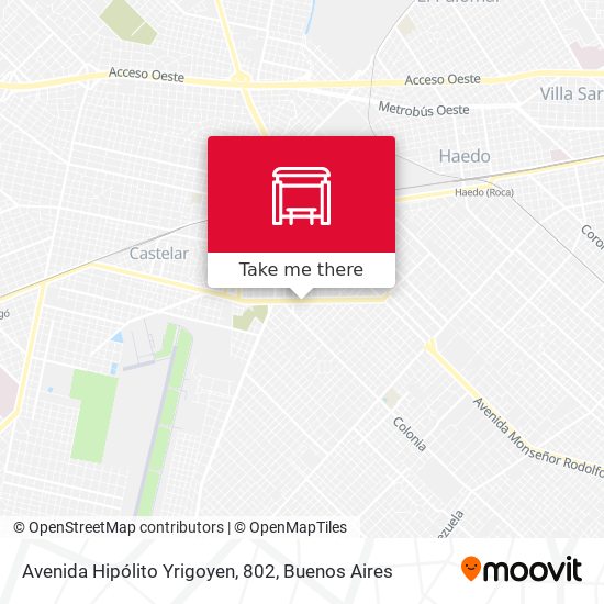 Avenida Hipólito Yrigoyen, 802 map
