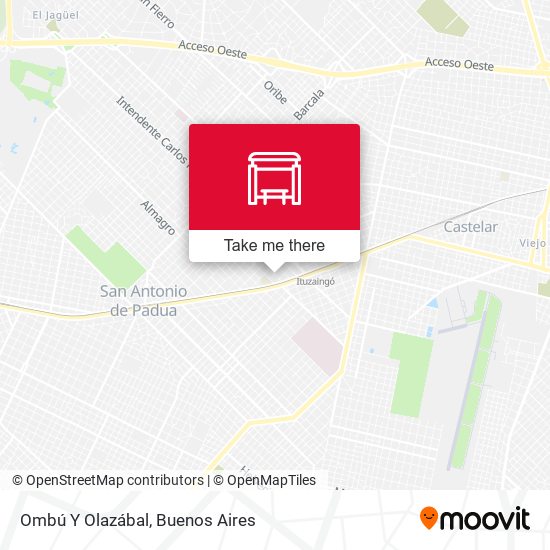 Mapa de Ombú Y Olazábal