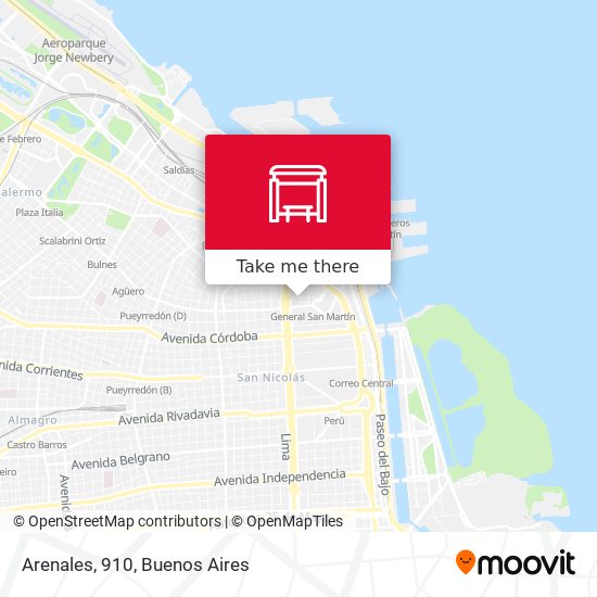 Arenales, 910 map