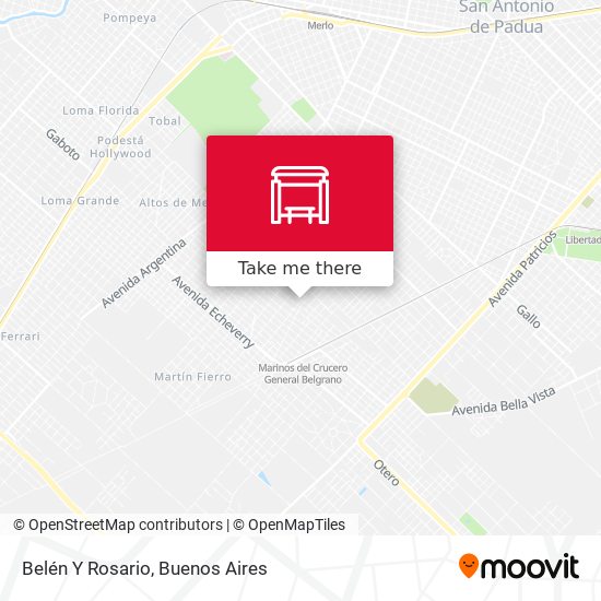 Mapa de Belén Y Rosario