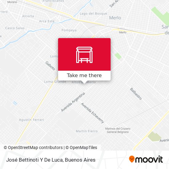 José Bettinoti Y De Luca map