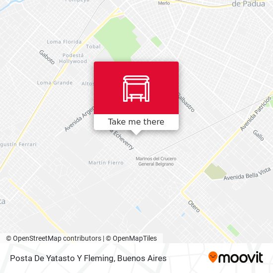 Posta De Yatasto Y Fleming map