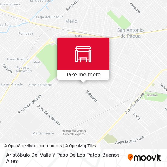Aristóbulo Del Valle Y Paso De Los Patos map