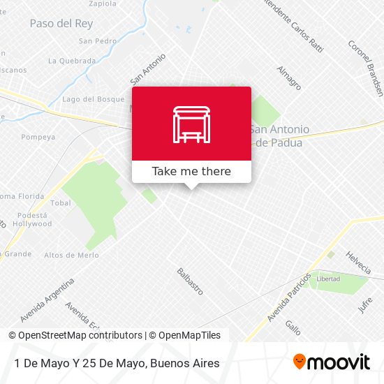 1 De Mayo Y 25 De Mayo map