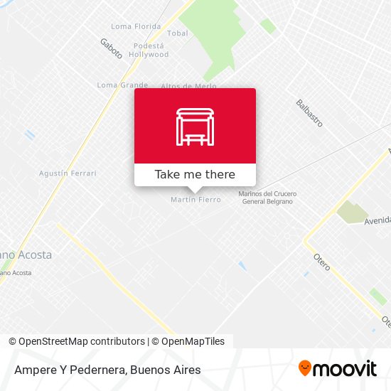 Mapa de Ampere Y Pedernera