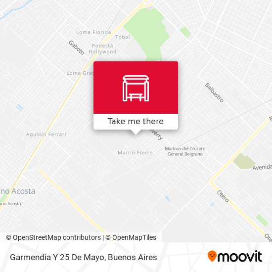 Garmendia Y 25 De Mayo map
