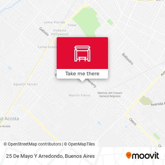 Mapa de 25 De Mayo Y Arredondo