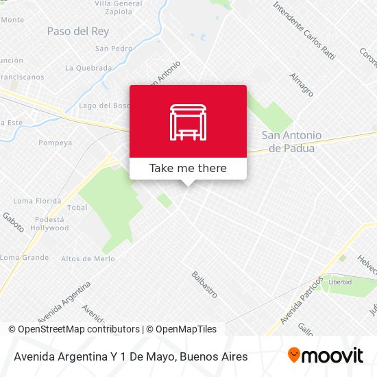 Mapa de Avenida Argentina Y 1 De Mayo