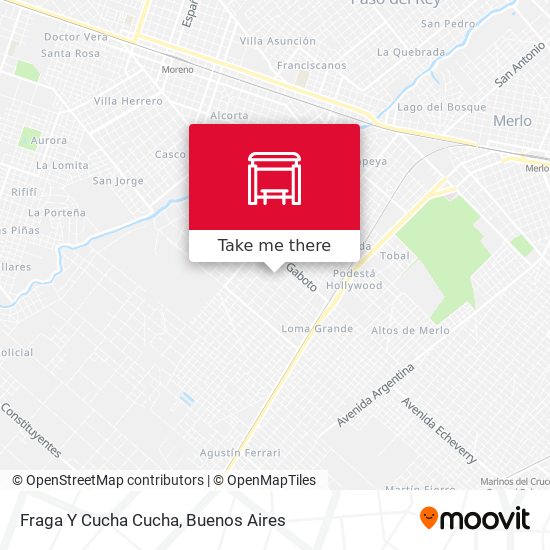 Fraga Y Cucha Cucha map