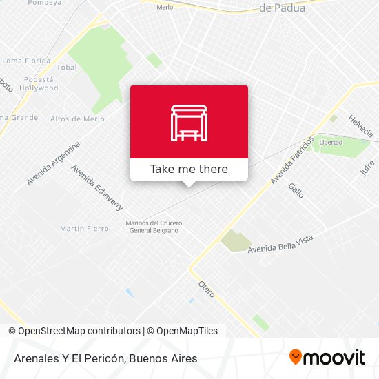 Arenales Y El Pericón map