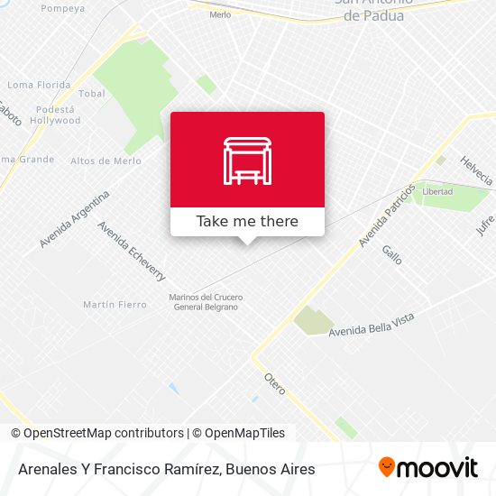 Arenales Y Francisco Ramírez map